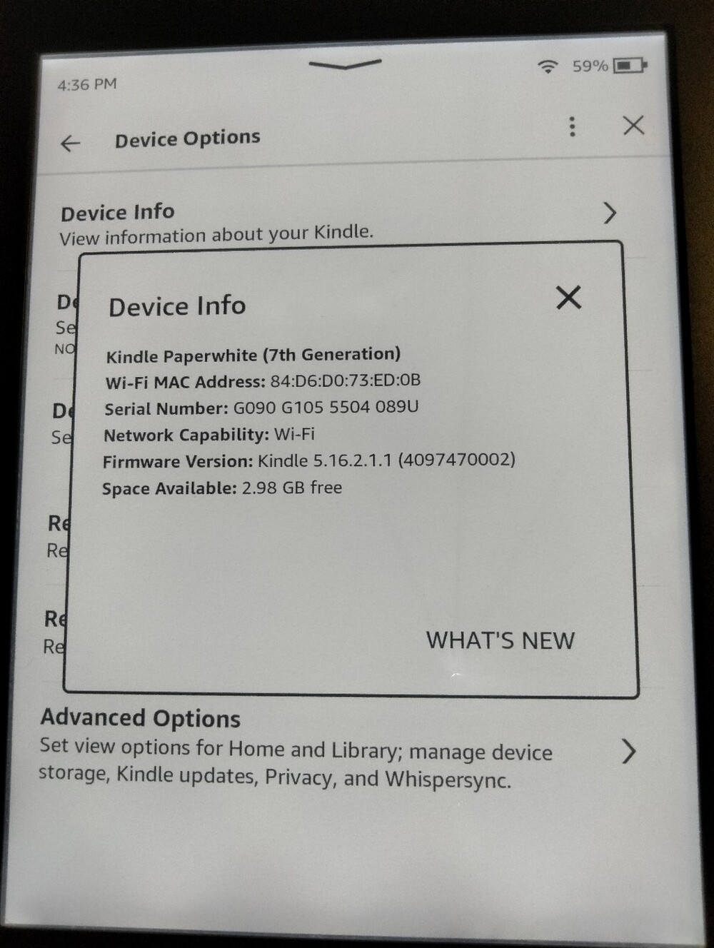 Kindle Paperwhite 7th Generation E-Reader - Picture 2 of 13